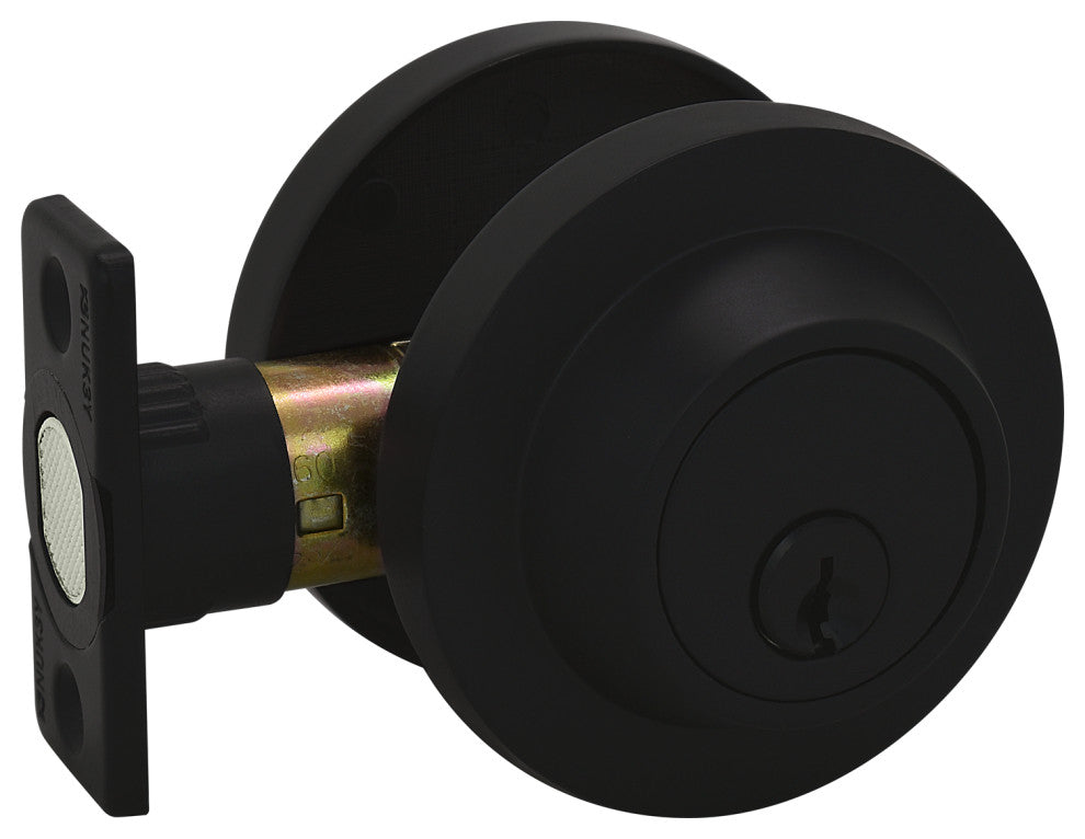 Nuk3y Thor Deadbolt, Matte Black, Double Cylinder