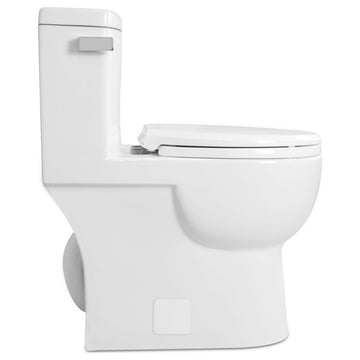 Malibu II 1P 1.28gpf Ultra Compact Round Front Toilet, White