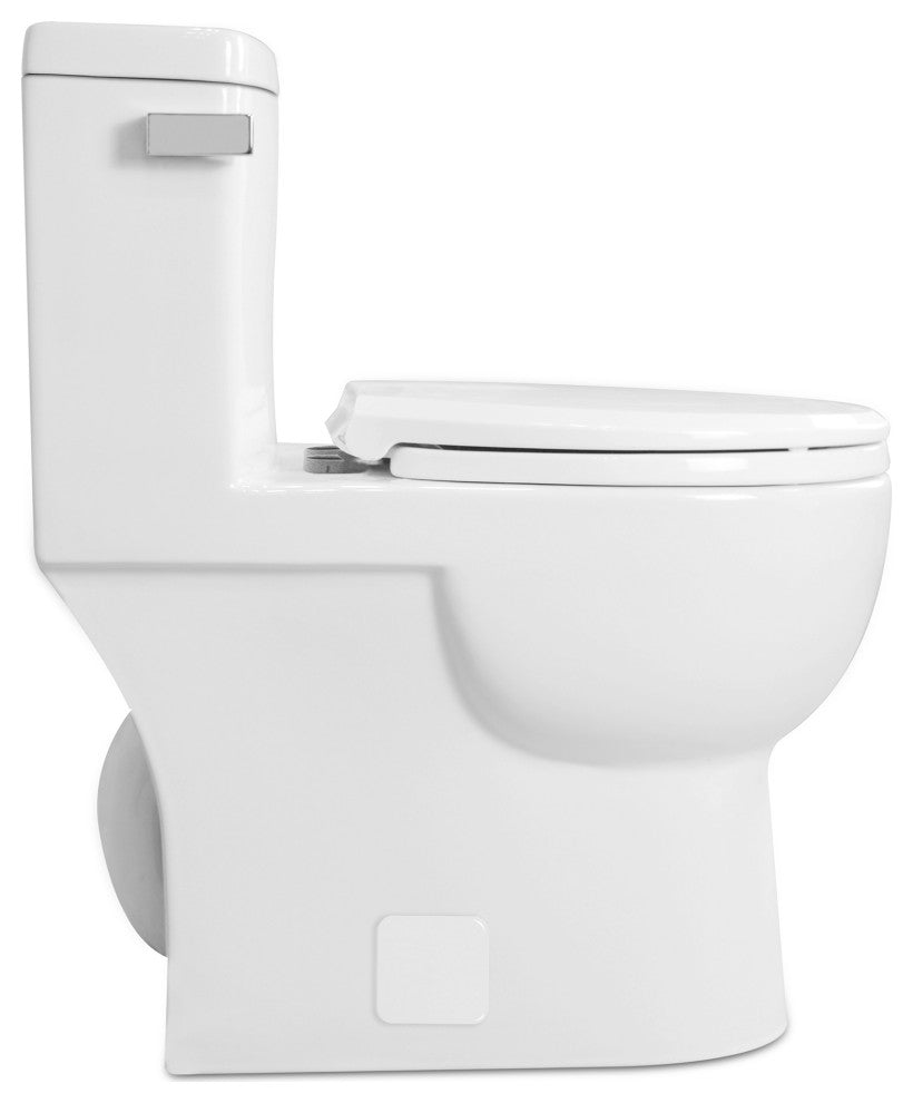 Malibu II 1P 1.28gpf Ultra Compact Round Front Toilet, White