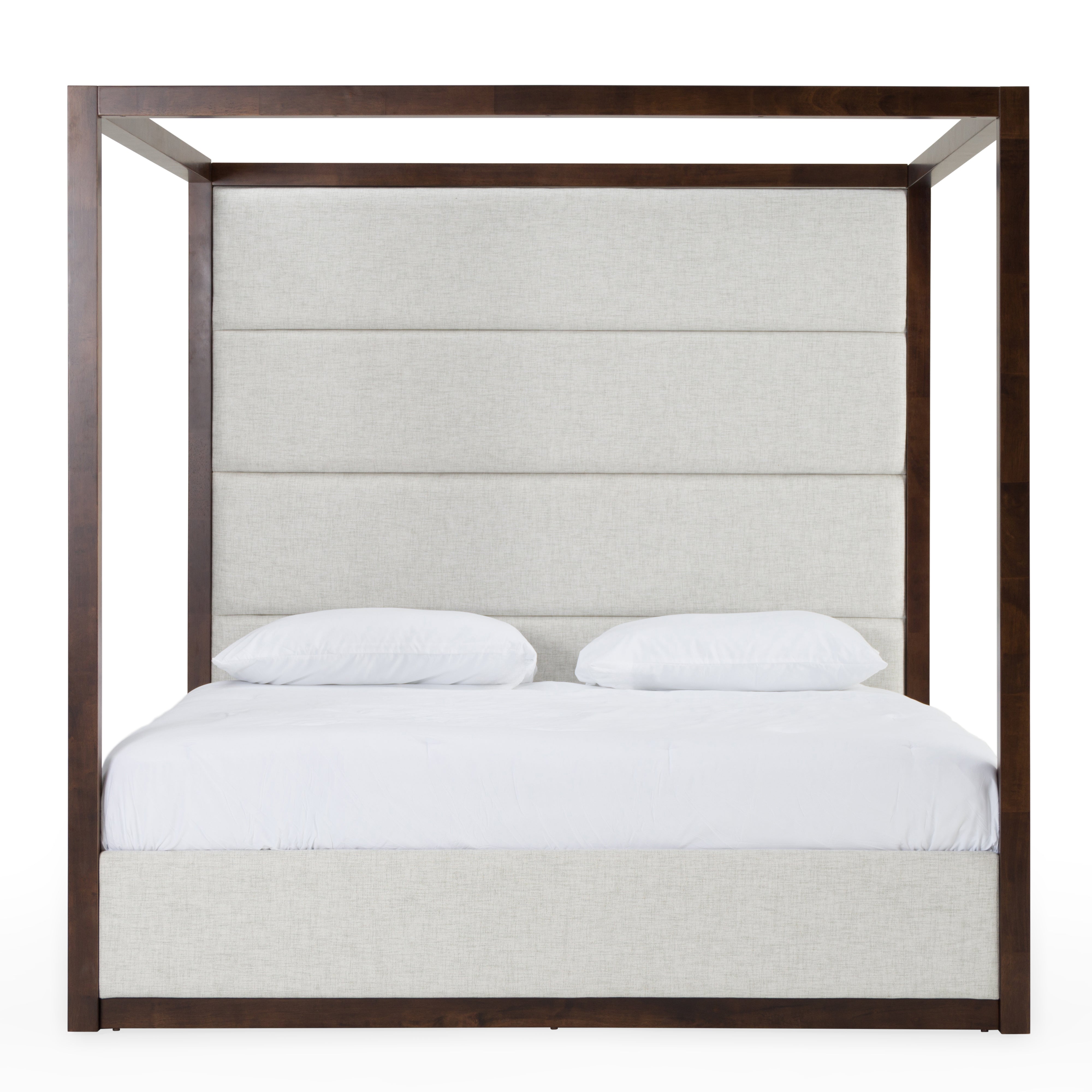 Modrest Manhattan Contemporary Canopy Cherry Bed, Eastern King