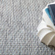 Dash & Albert Hobnail Blue Handwoven Performance Rug, Blue, 2' x 3'