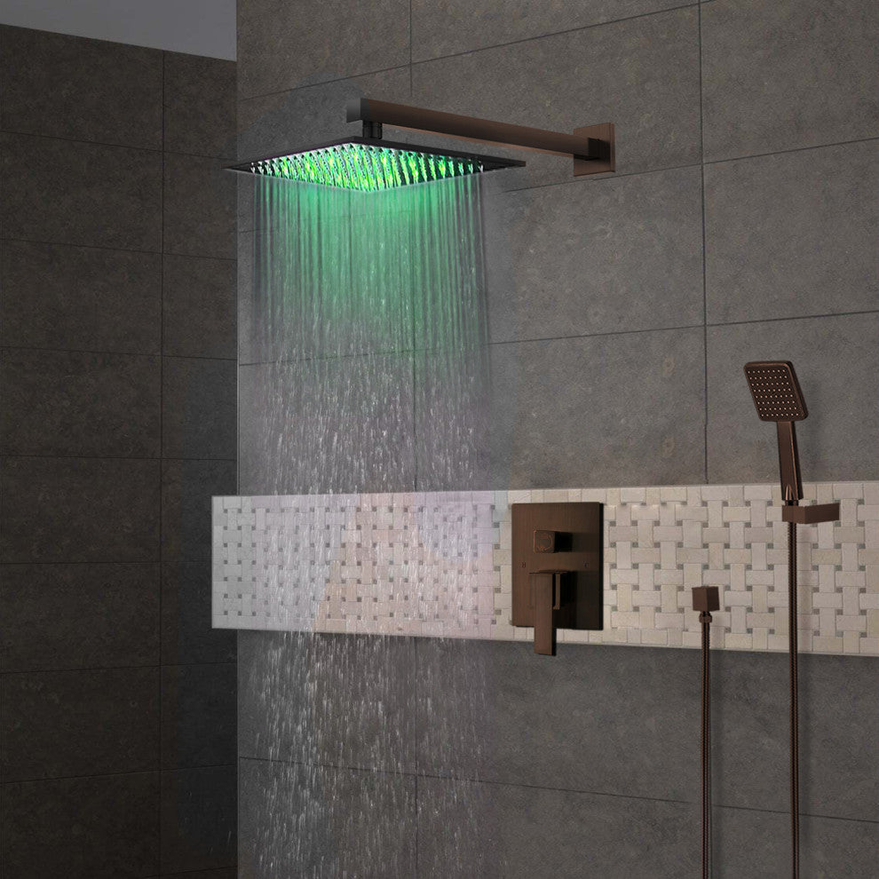 Rivera Oil Rubbed Bronze LED Shower Set