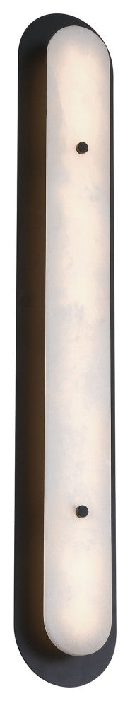 Tramore, Outdoor, 38", Powder Coat Black, Alabaster