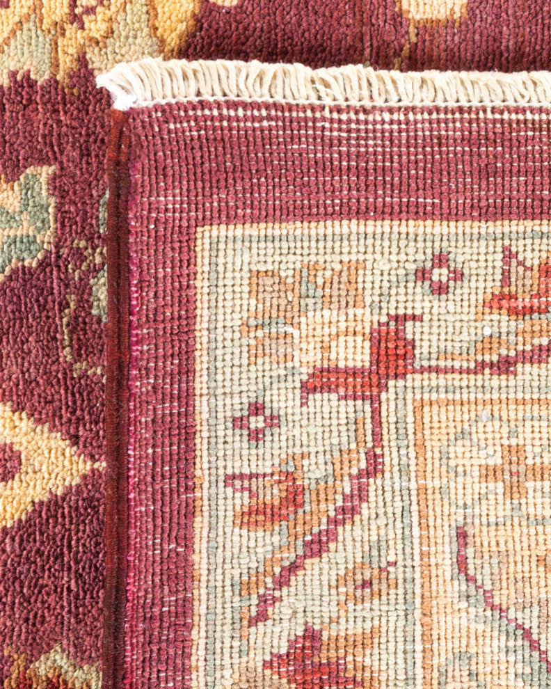 Eclectic, One-of-a-Kind Hand-Knotted Area Rug Red, 11' 8" x 18' 2"