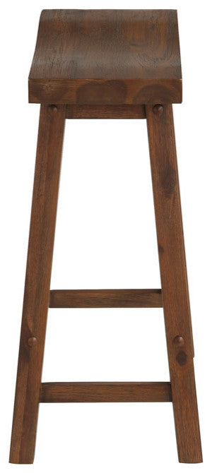 Sonoma Saddle Seat Counter Stool, Chestnut Wire-Brush, Counter Height, Single