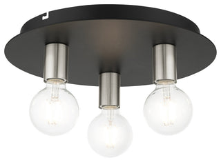 Black Transitional, Versatile, Modern, Urban, Minimal Flush Mount