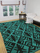 Elan Overdyed Kilim Hailey Teal Blue Rug, 6'5x9'9