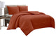 Felicia 3 Piece Comforter Set, Rust, King