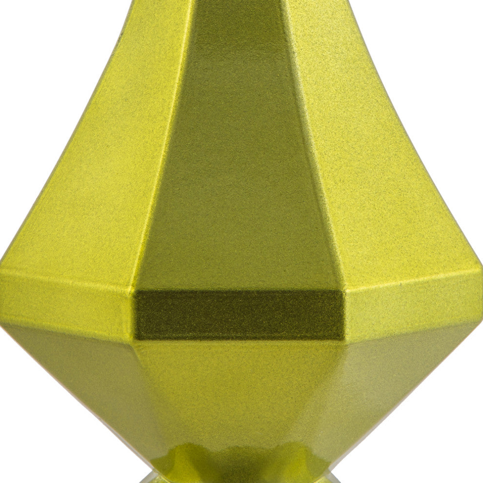 Vickerman Mc191073D 8" Lime Candy Finish Diamond Finial Ornament, Pack of 2