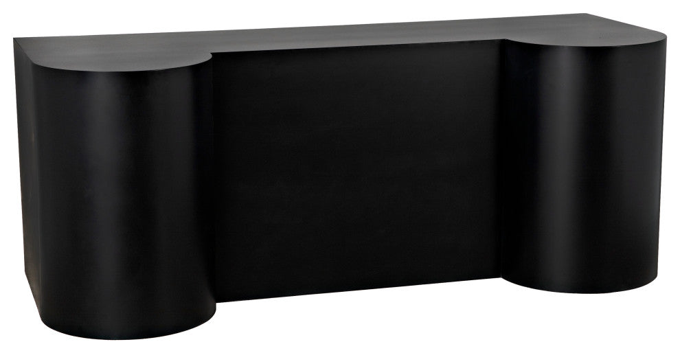 NOIR Furniture - Concierge Desk in Matte Black - GDES197MTB
