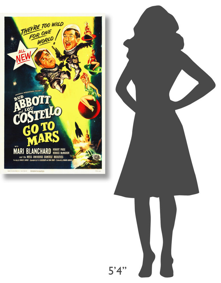 "Abbott & Costello - Go To Mars" Canvas by Hollywood Photo Archive, 26x40"