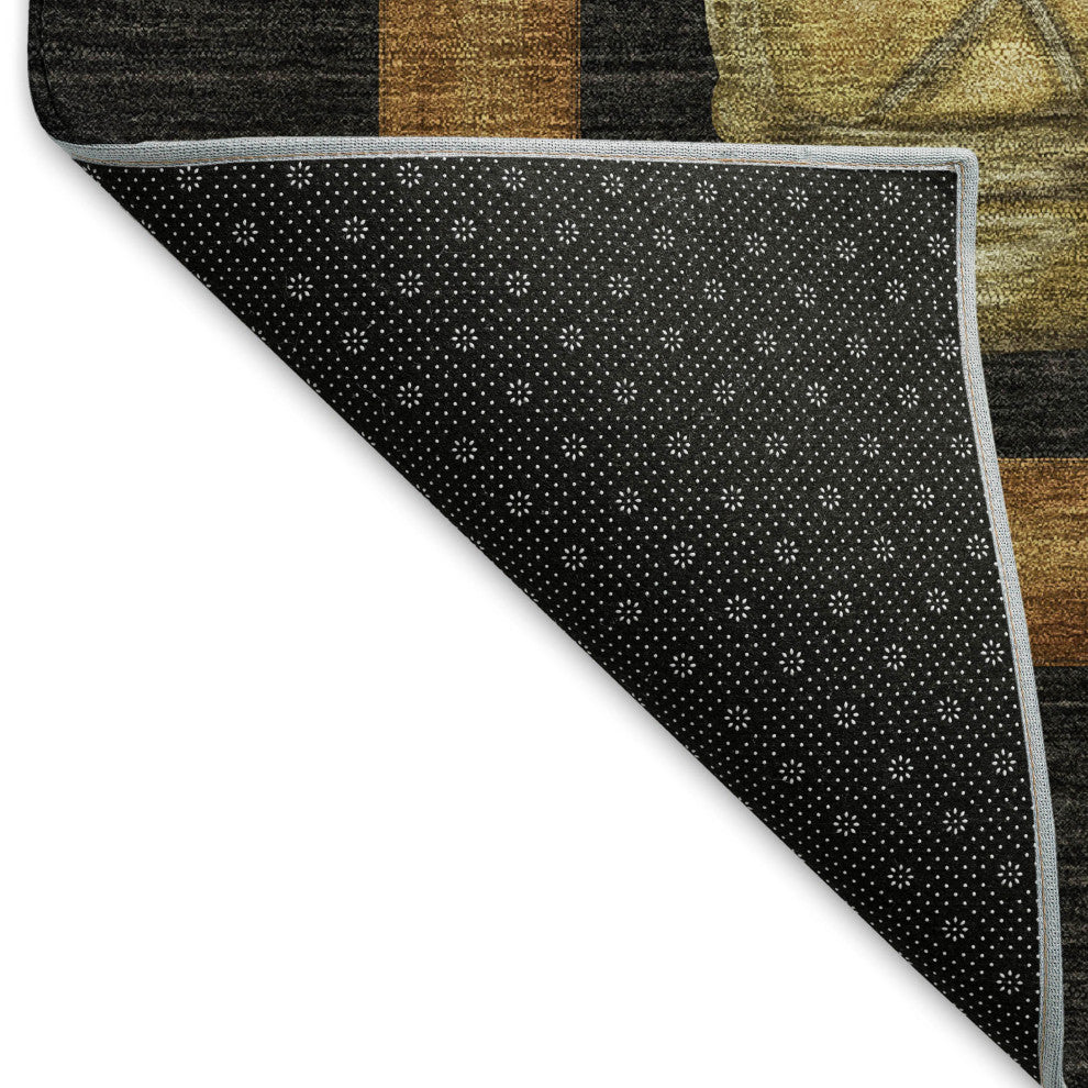Addison Premium Washable Mayfield AMF144 Black 8' x 10' Rug