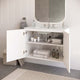 Bryn 36" Wall-Mount Bathroom Vanity, White White