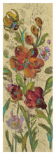 "July Garden Trio I on Cream" Digital Paper Print by Silvia Vassileva, 14"x38"