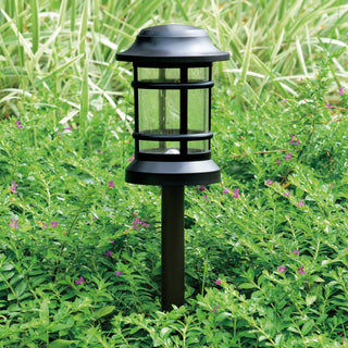 Westmont Low-Voltage Black Outdoor Landscape Path Light LED Clear Glass