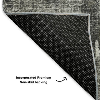 Premium Machine Washable Mayfield AMF624 Gray 3' x 5' Rug