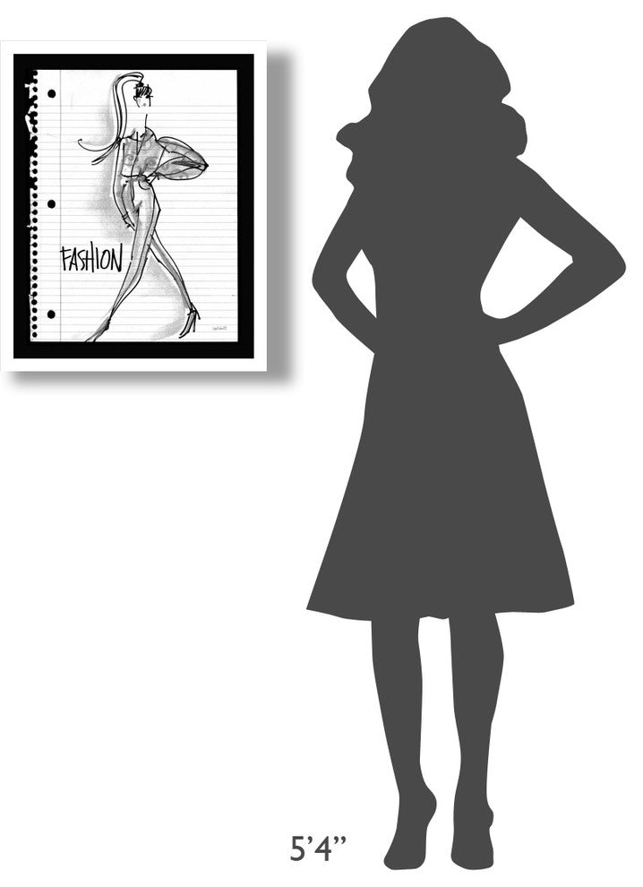 "Doodle Fashion" Digital Paper Print by Anne Tavoletti, 22"x26"