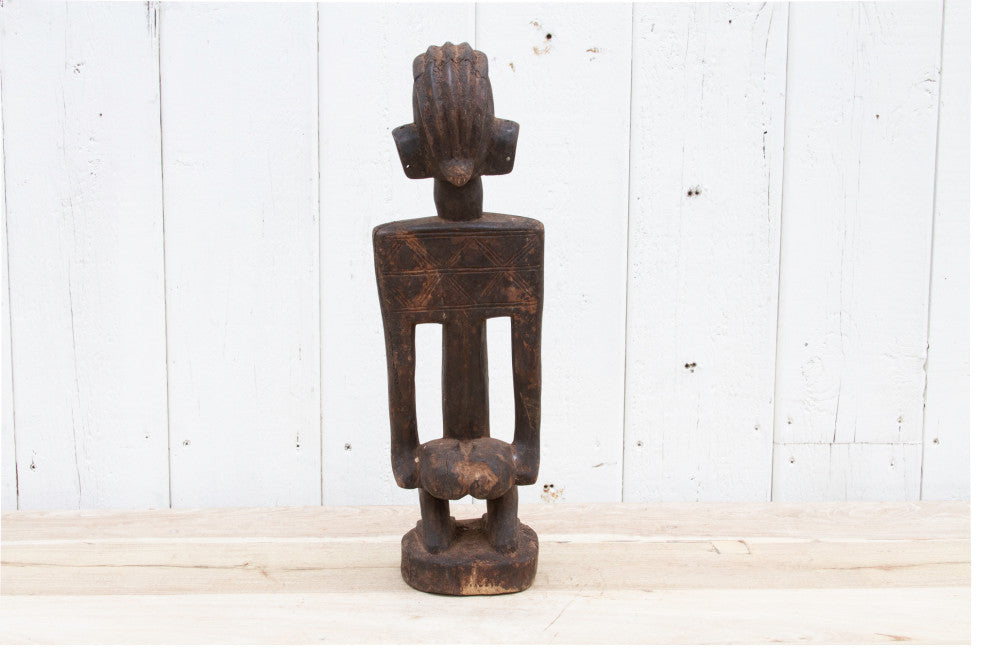 Antique Finely Carved Yoruba Statue