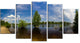 Small Flood Panorama, Landscape Canvas Art Print, 60"x32", 5 Panels
