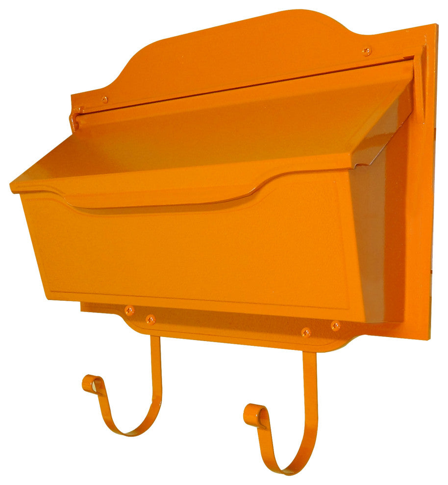 Mid Modern Asbury Horizontal Mailbox, Orange