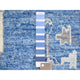 Blue Anatolian Village Inspired Soft Wool Hand Knotted Oversized Rug 11'9"x15'1"