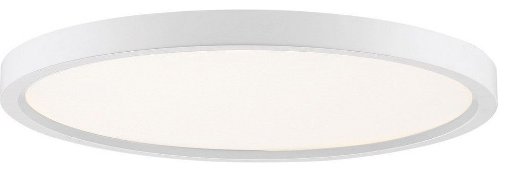 Outskirts LED Flush Mount, White Lustre