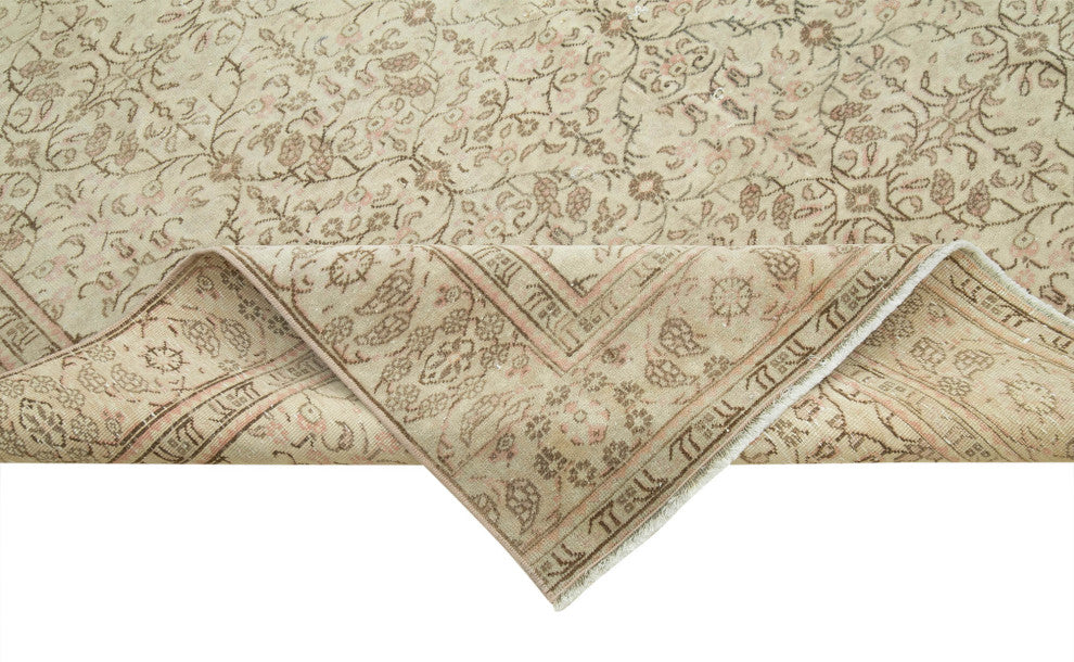 Rug N Carpet - Handwoven Turkish 6' 0'' x 9' 5'' Distressed Area Rug