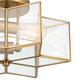 2 Light 16.14'' Unique/Statement Star Semi Flush Mount