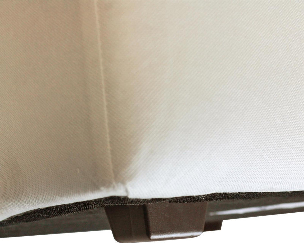 Versatile Shabby Chic Linen Ottoman