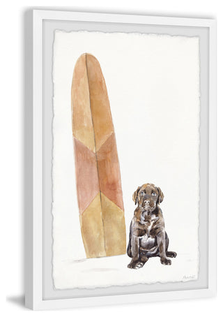 "Surfing Hangover" Framed Painting Print, 8x12