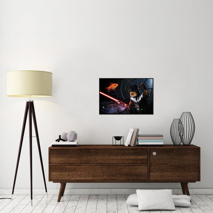 "Darth Sushi" Framed Canvas Giclee by Christophe Kiciak, 31x21"