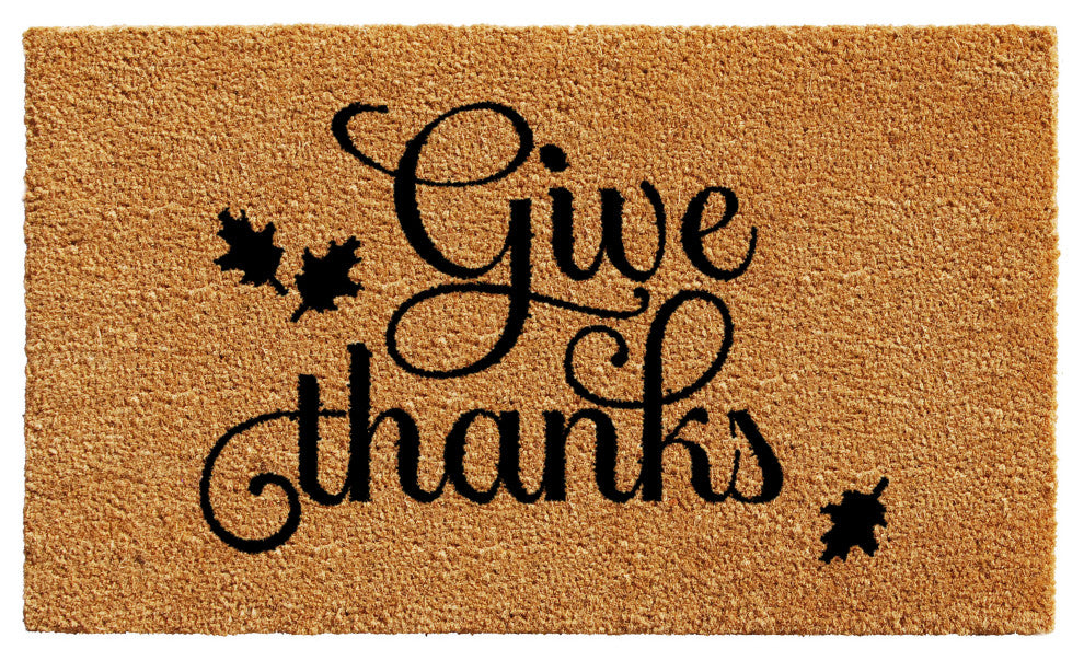 Give Thanks Doormat, 36"x72"
