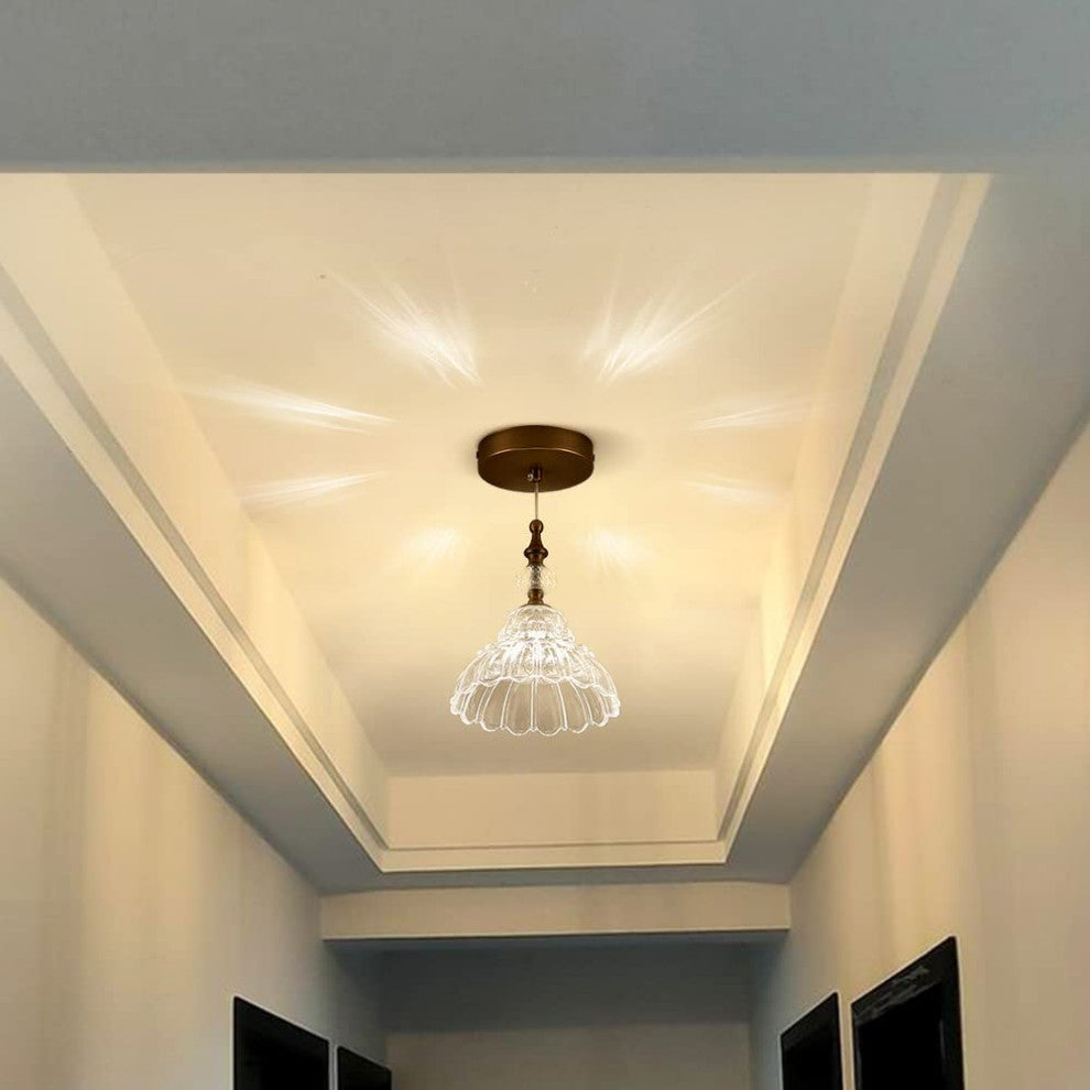 Antique Glass Pendant Lights Vintage Pendant Lamp Over Kitchen Island Sink
