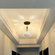 Antique Glass Pendant Lights Vintage Pendant Lamp Over Kitchen Island Sink
