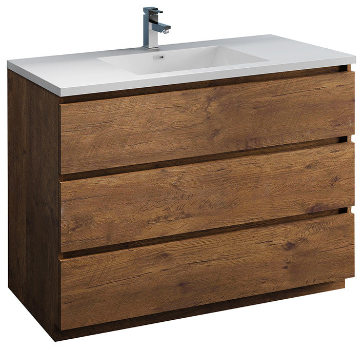 Fresca Lazzaro 48" Rosewood Cabinet With Integrated Sink