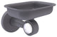 Clearview Wall Mounted Soap Dish Holder, Matte Gray
