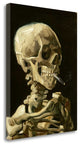 "Skull With Burning Cigarette" By Vincent Van Gogh, Gallery Wrap Canvas