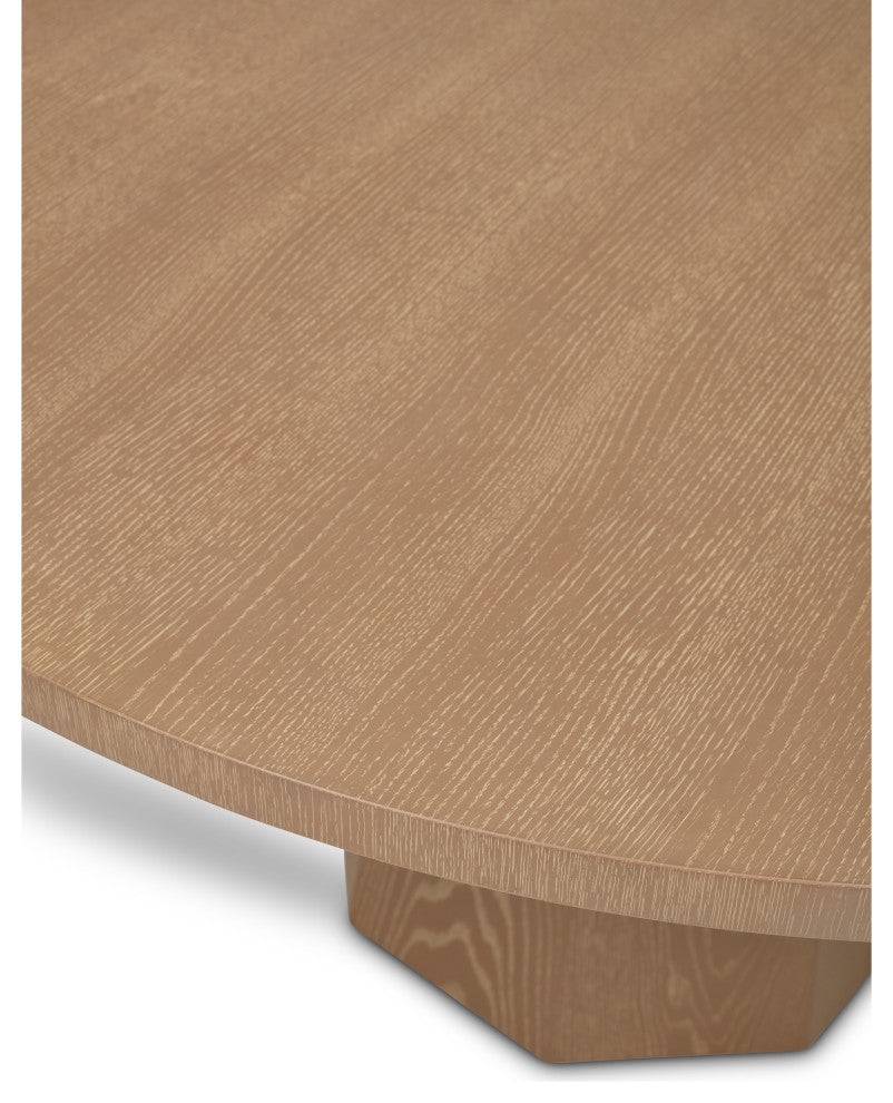 IE Series Kaia Round Dining Table, Taupe Gray