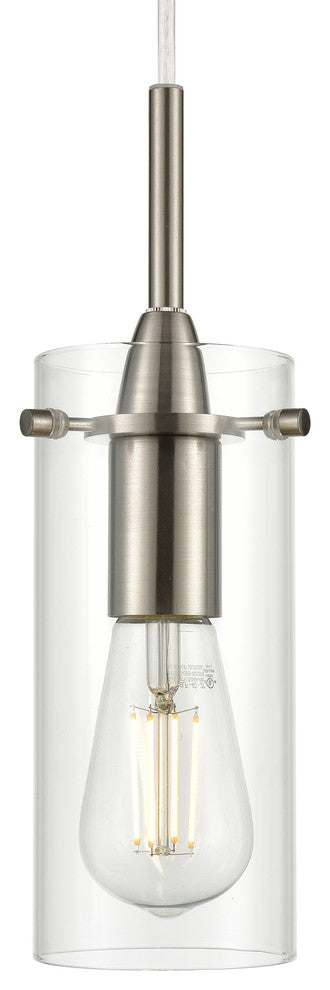 Effimero 3-Light Cluster Pendant, Brushed Nickel