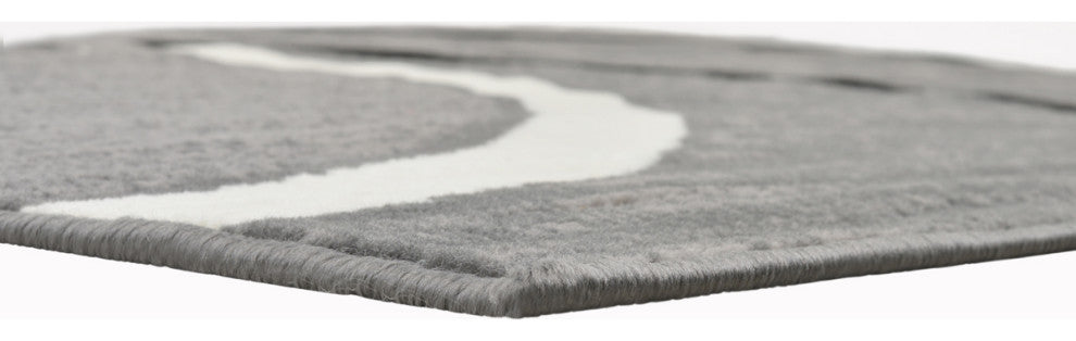 Modern Runner, Gray, 7'0"x5'2"