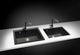 One Series 23" Drop-In Single-Bowl Granite Sink, Black Metallic