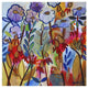 "Golden Drops" Digital Paper Print by Joan Elan Davis, 42"x42"
