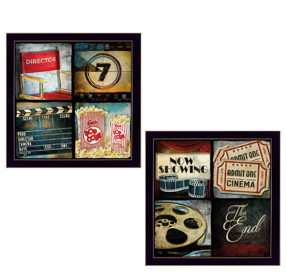 "At The Movies" Collection By Mollie B., Printed Wall Art, Black Frame