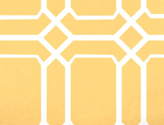 28 x 58-inch, O the Fun, Geometric Print Bath Towel, Yellow