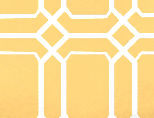 28 x 58-inch, O the Fun, Geometric Print Bath Towel, Yellow