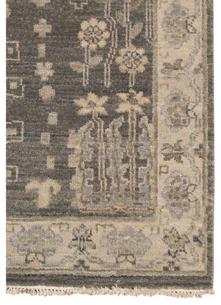 Nuit Arabe Rawe Area Rug, Gray, 9' x 12', Bordered