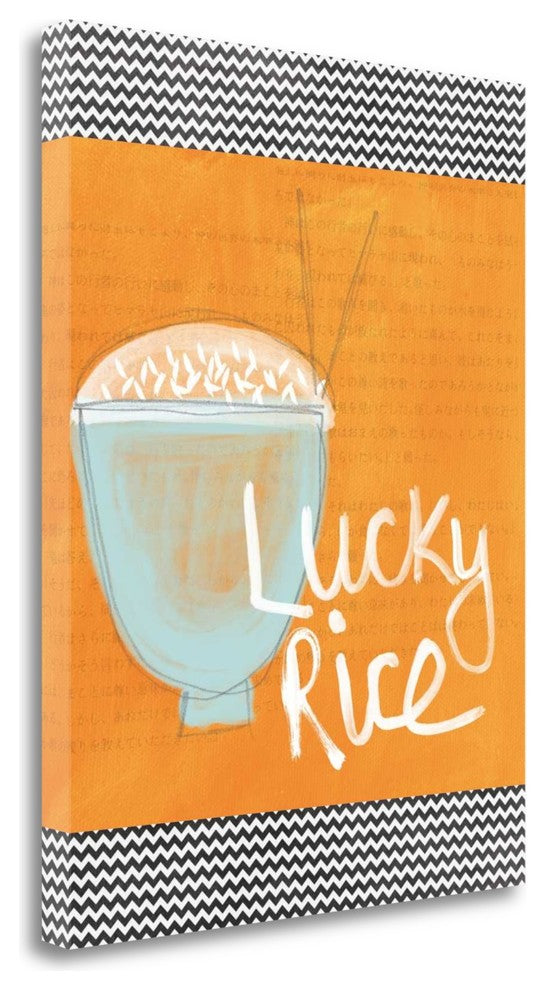 "Lucky Rice" By Linda Woods, Giclee Print on Gallery Wrap Canvas, Ready to Hang