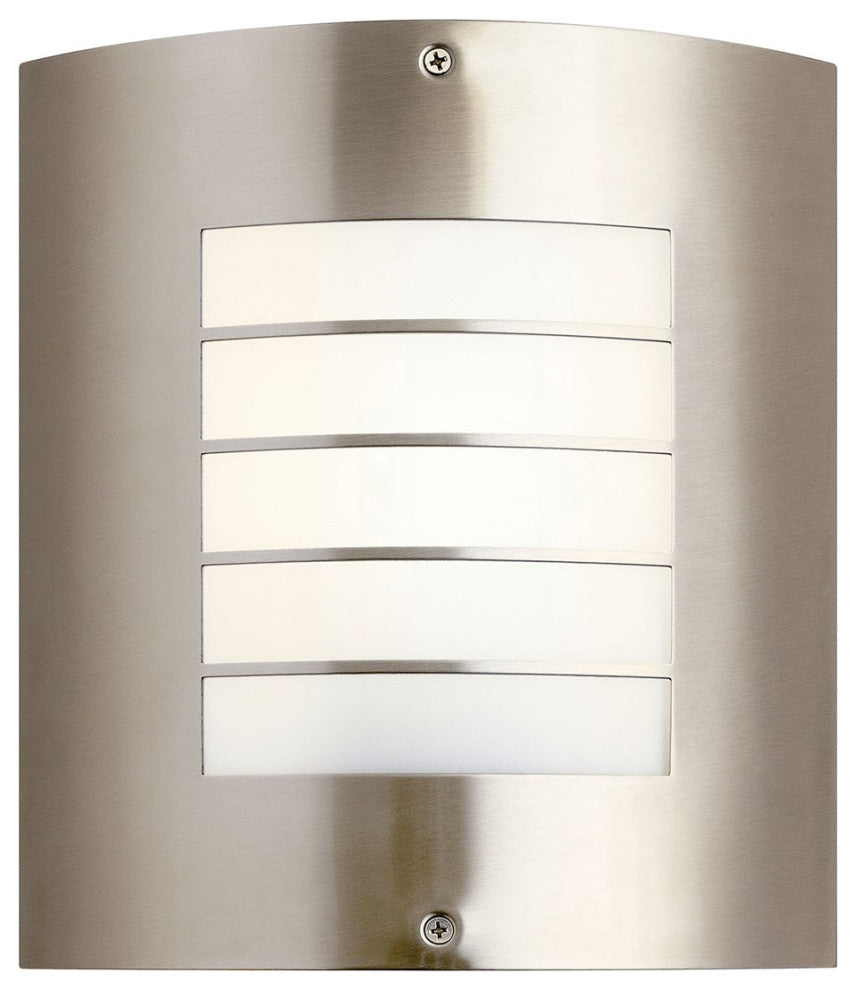 Kichler Newport 1 Light Large Outdoor Wall Light in Brushed Nickel
