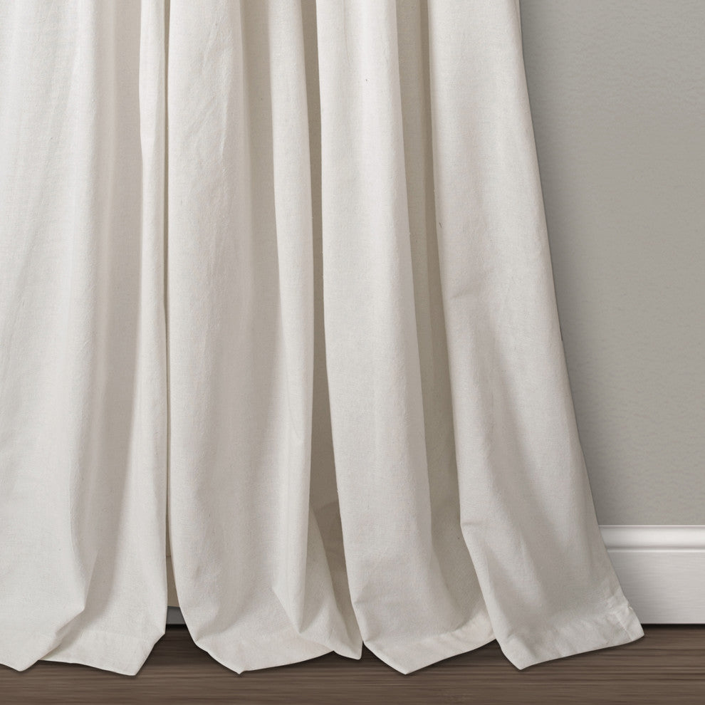 Linen Button Single Window Panel, Linen, 95"x40"