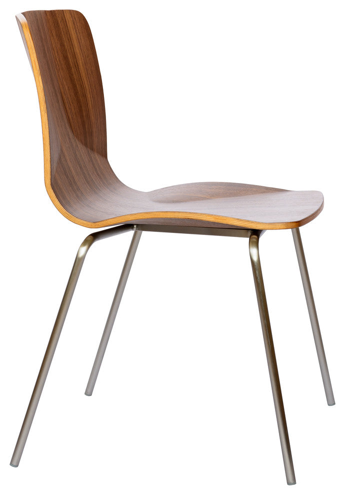 JC Stacking Chair, Walnut